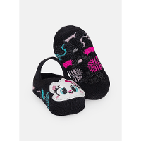 Meia Sapatilha Antiderrapante Bebê Menina Com Aplique Gata - 2