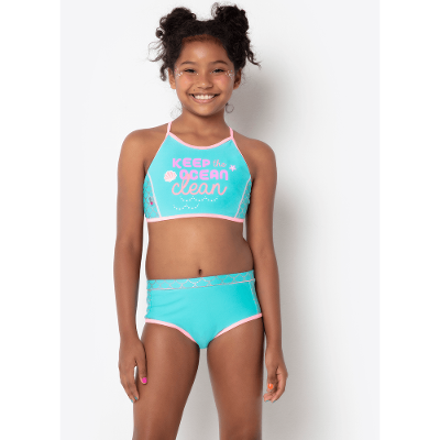 Biquíni com Proteção Solar Menina Teen Sereia
