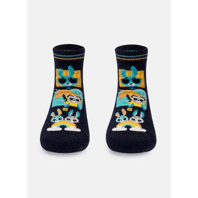 Meia Soquete Bebê Unissex Família Coelho