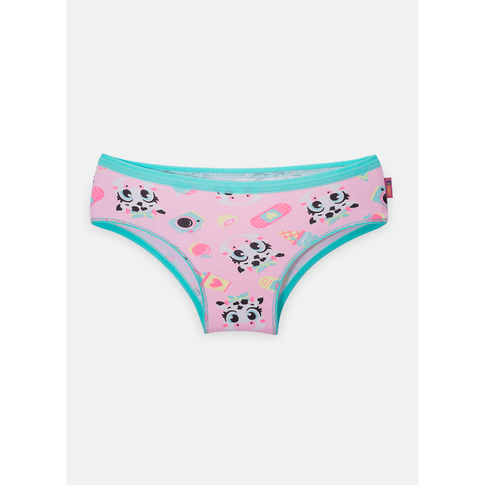 Calcinha Boneca Menina Algodão Vaca - 1