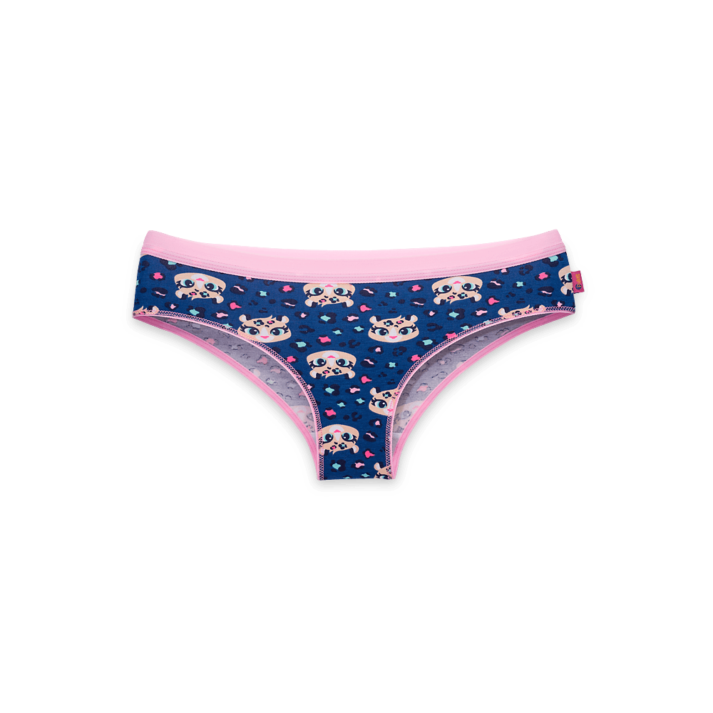 Calcinha Boneca Feminina Algodão Onça - 1