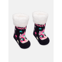 Meia Botinha Tricô Antiderrapante Bebê Menina Unicórnio PopStar - 2