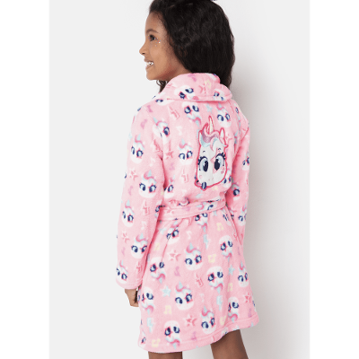 Roupão Manga Longa Menina Soft Unicórnio Popstar