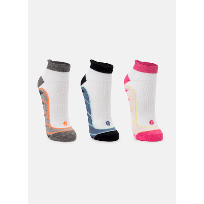 Kit com 3 Meias Soquete Feminina Desenhado