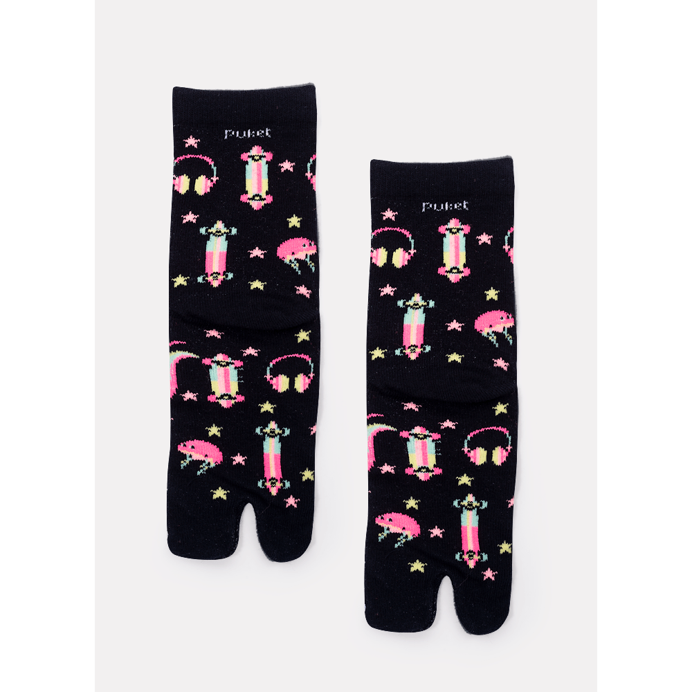 Meia Chinelinho Cano Médio Menina Unicórnio Skate - 3