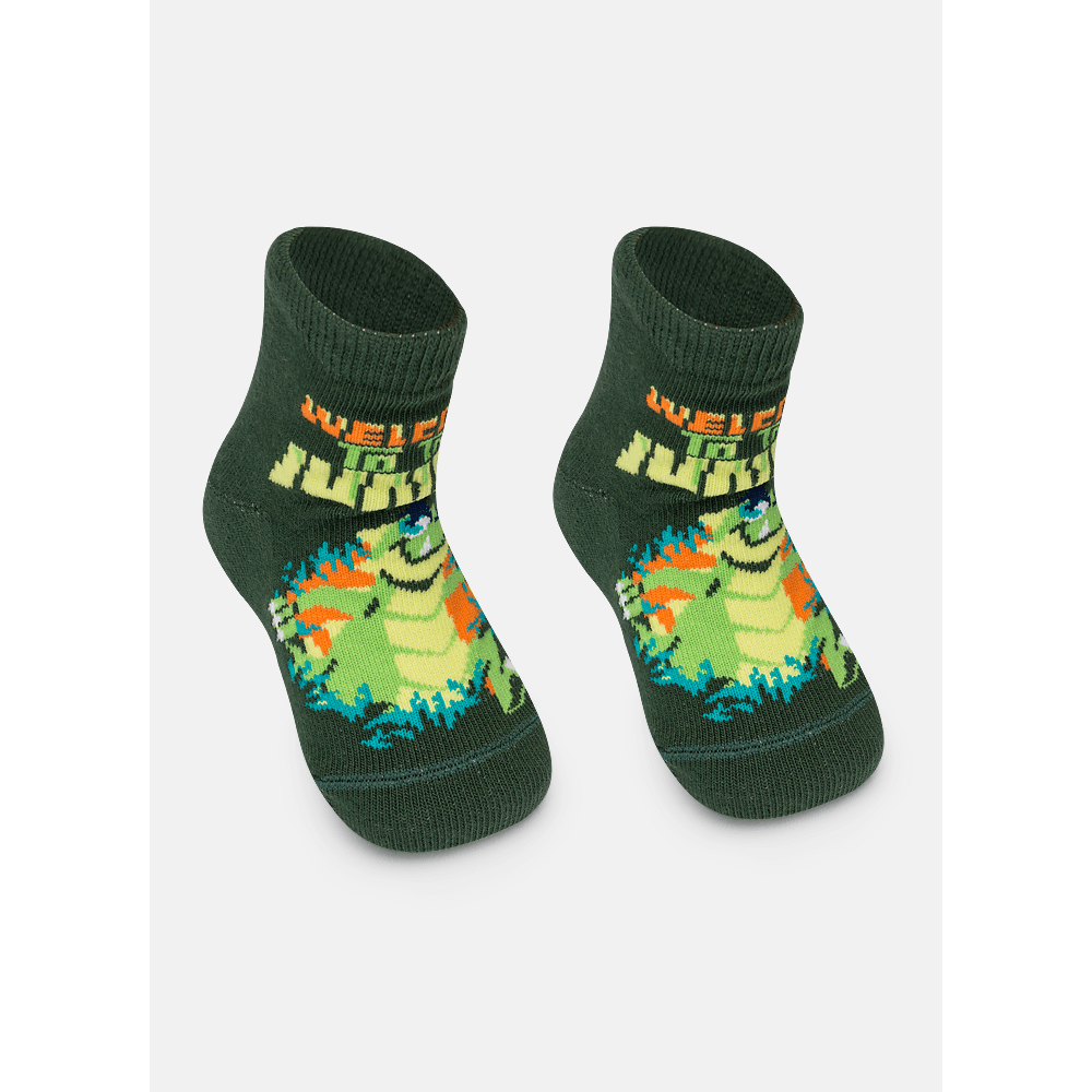 Meia Soquete Bebê Menino Jacaré Jungle - 2