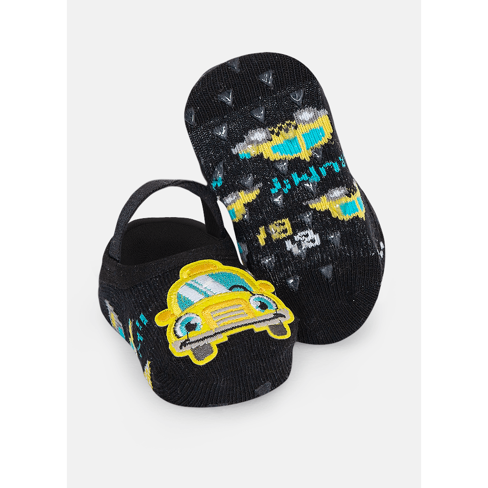 Meia Sapatilha Antiderrapante Menino Carros - 1