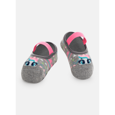 Meia Sapatilha Babê Menina Unicórnio Kawaii