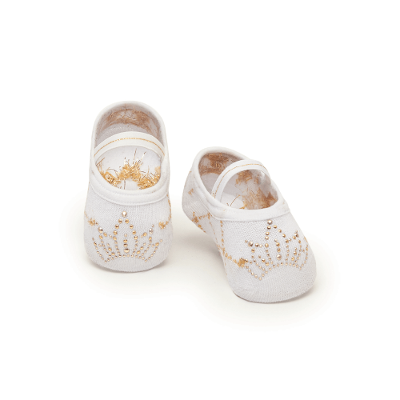 Meia Sapatilha com Aplique Menina Princesa