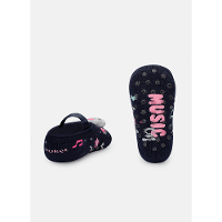 Meia Sapatilha com Aplique Bebê Menina Unicórnio Music - 2