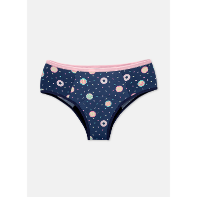 Calcinha Absorvente Microfibra Feminina Panda Donuts