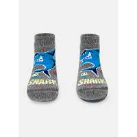 Meia Soquete com Sola Emborrachada Bebê Menino Tubarão Gamer - 1