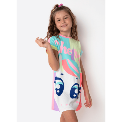 Camisola Manga Curta Viscolycra Menina Teen Unicórnio Cherry