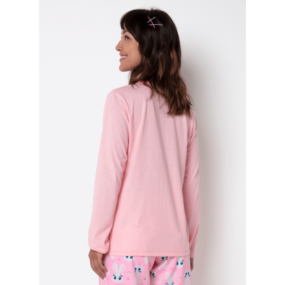 Pijama Manga Longa Feminino Coelha Romântica - 4