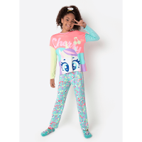 Pijama Manga Longa Viscolycra Menina Teen Unicórnio Cherry - 1