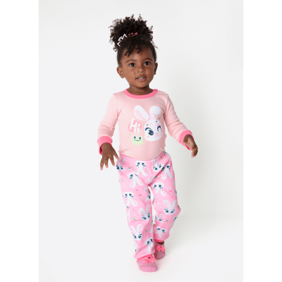 Body Manga Longa Bebê Menina Coelha Romântica