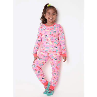 Pijama Manga Longa Ultra Visco Menina Unicórnio Cherry