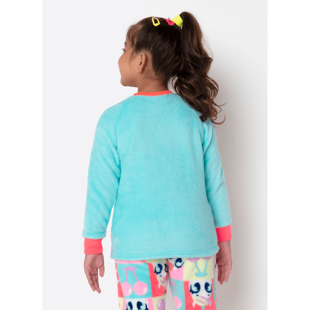 Pijama Manga Longa Soft Menina Unicórnio Cherry - 4