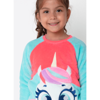 Pijama Manga Longa Soft Menina Unicórnio Cherry - 2