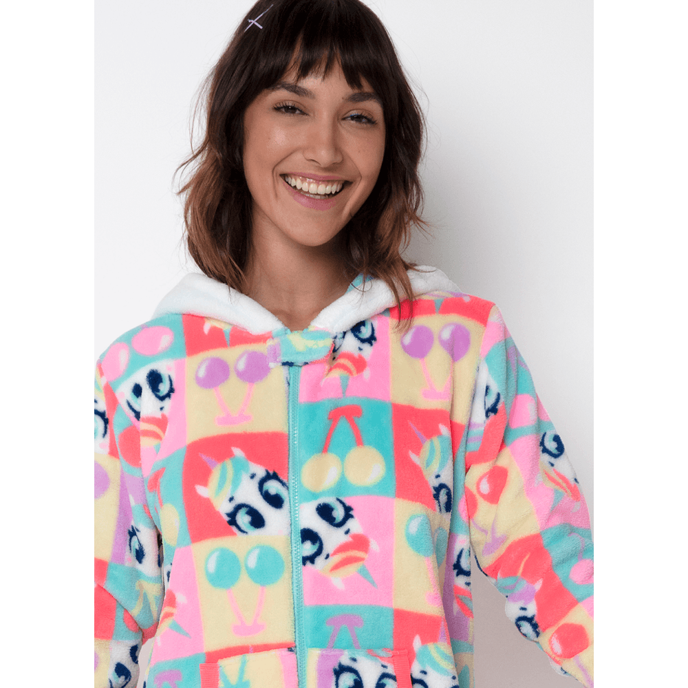 Macacão Manga Longa Soft Feminino Unicórnio Cherry - 3