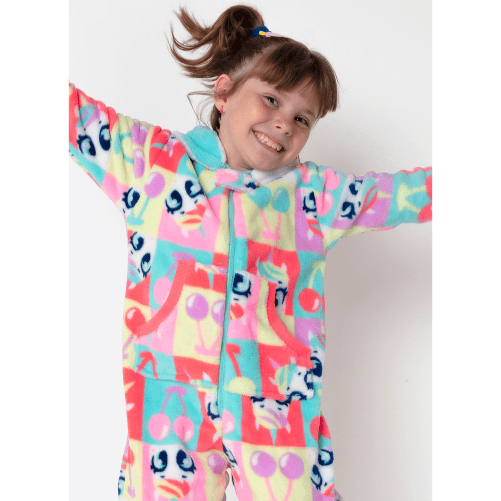 Macacão Manga Longa Soft Menina Unicórnio Cherry - 3