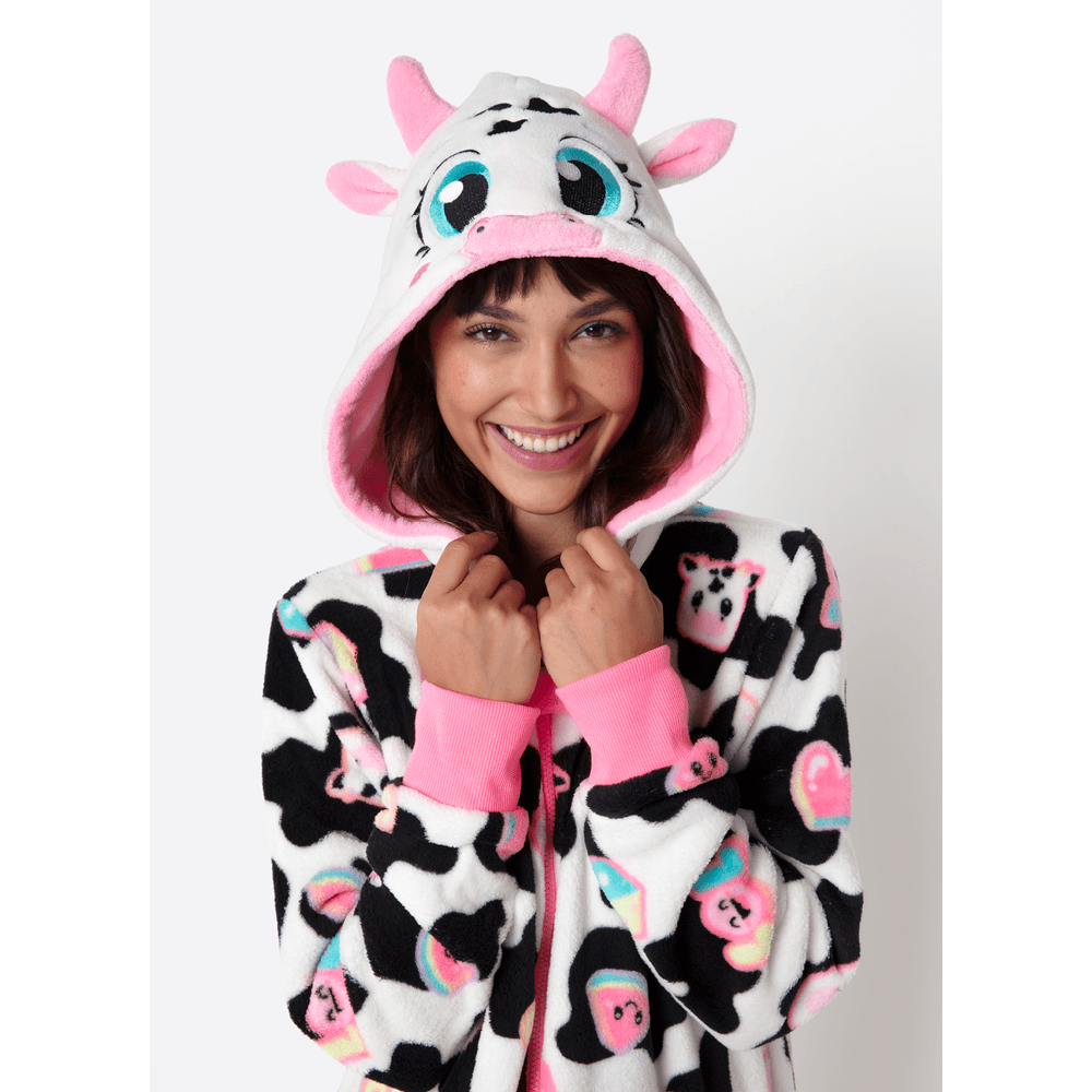 Macacão Manga Longa Soft Feminino Vaca Patches - 2