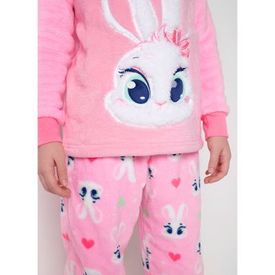 Pijama Manga Longa Soft Menina Coelha Romântica