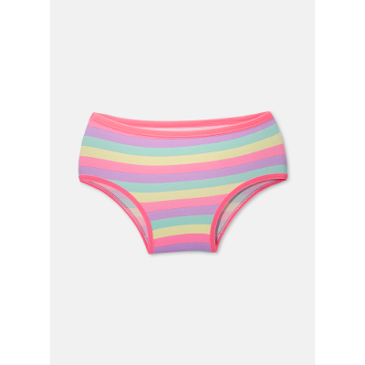 Calcinha Caleçon Menina Teen Microfibra Listras