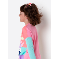 Pijama Manga Longa Viscolycra Menina Unicórnio Cherry - 4