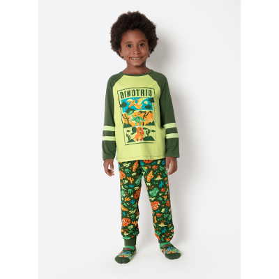 Pijama Manga Longa Viscolycra Menino Dino Trio
