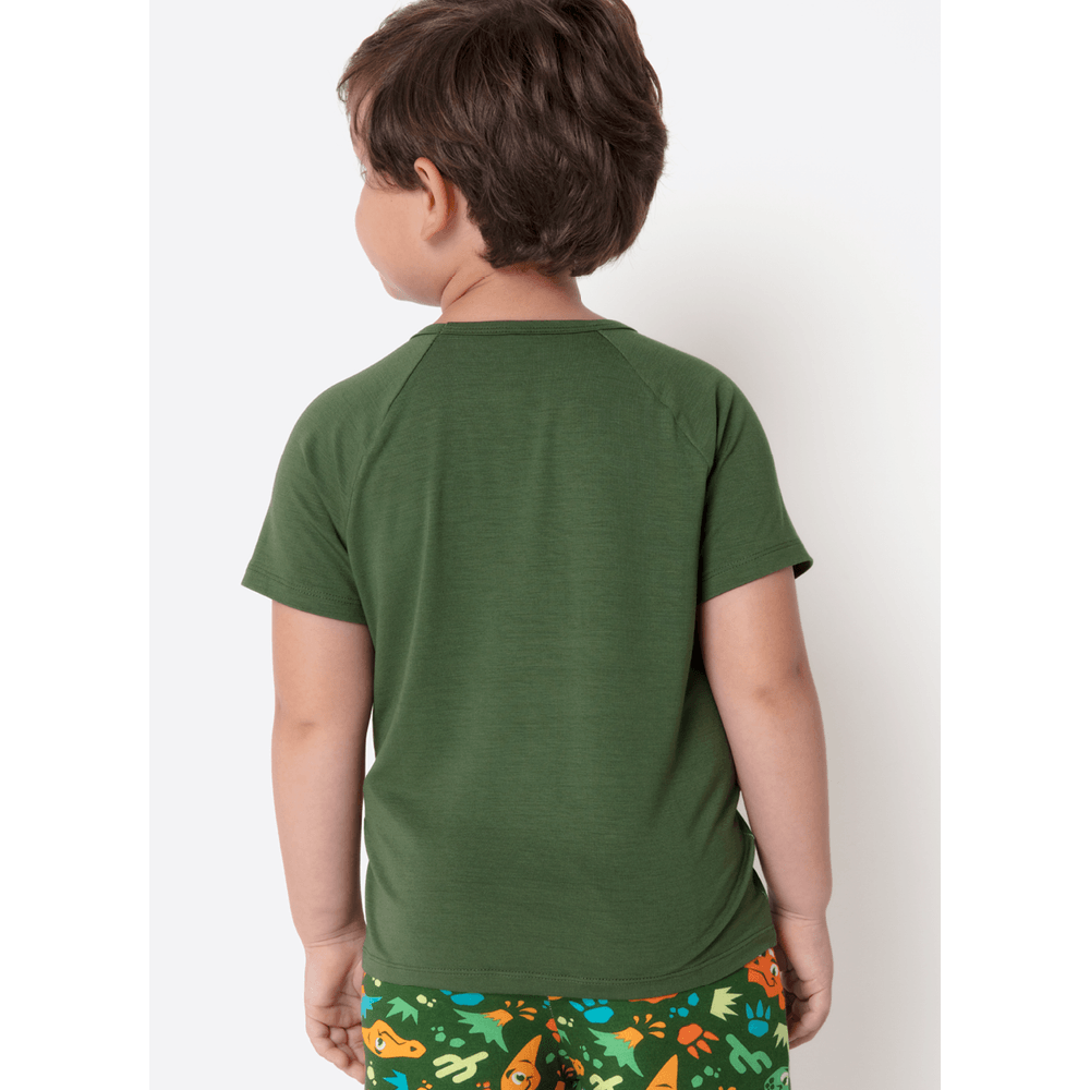 Pijama Manga Curta Viscolycra Menino Dino Trio - 3