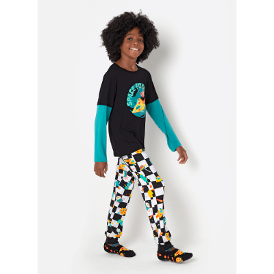 Pijama Manga Longa Viscolycra Menino Teen Space Food