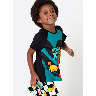 Pijama Manga Curta Viscolycra Menino Space Food