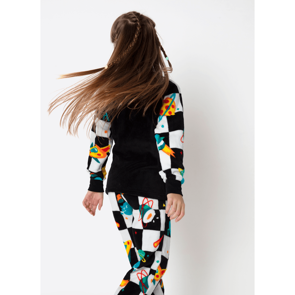 Pijama Manga Longa Soft Unissex Space Food - 3