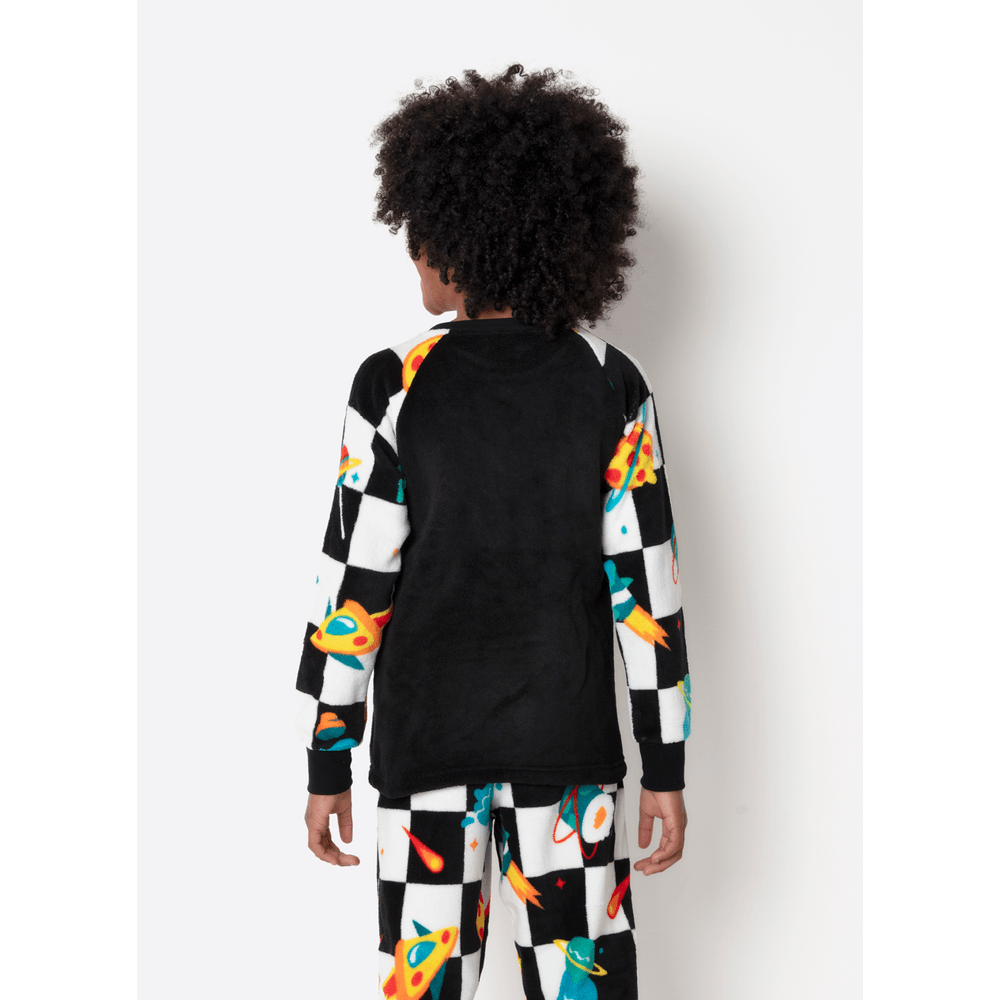 Pijama Manga Longa Soft Unissex Space Food - 7