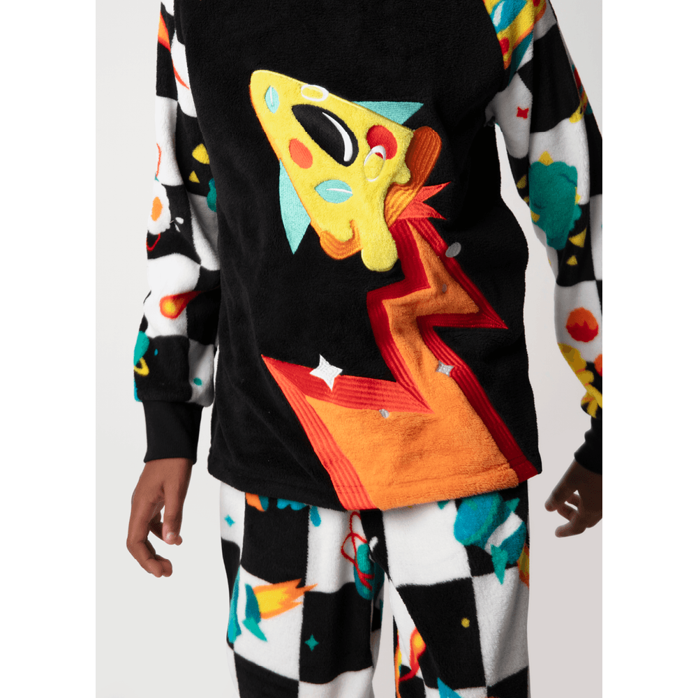 Pijama Manga Longa Soft Unissex Space Food - 8