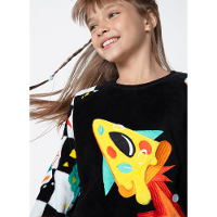 Pijama Manga Longa Soft Unissex Space Food