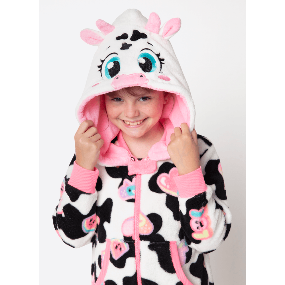 Macacão Manga Longa Soft Menina Vaca Patches - 2