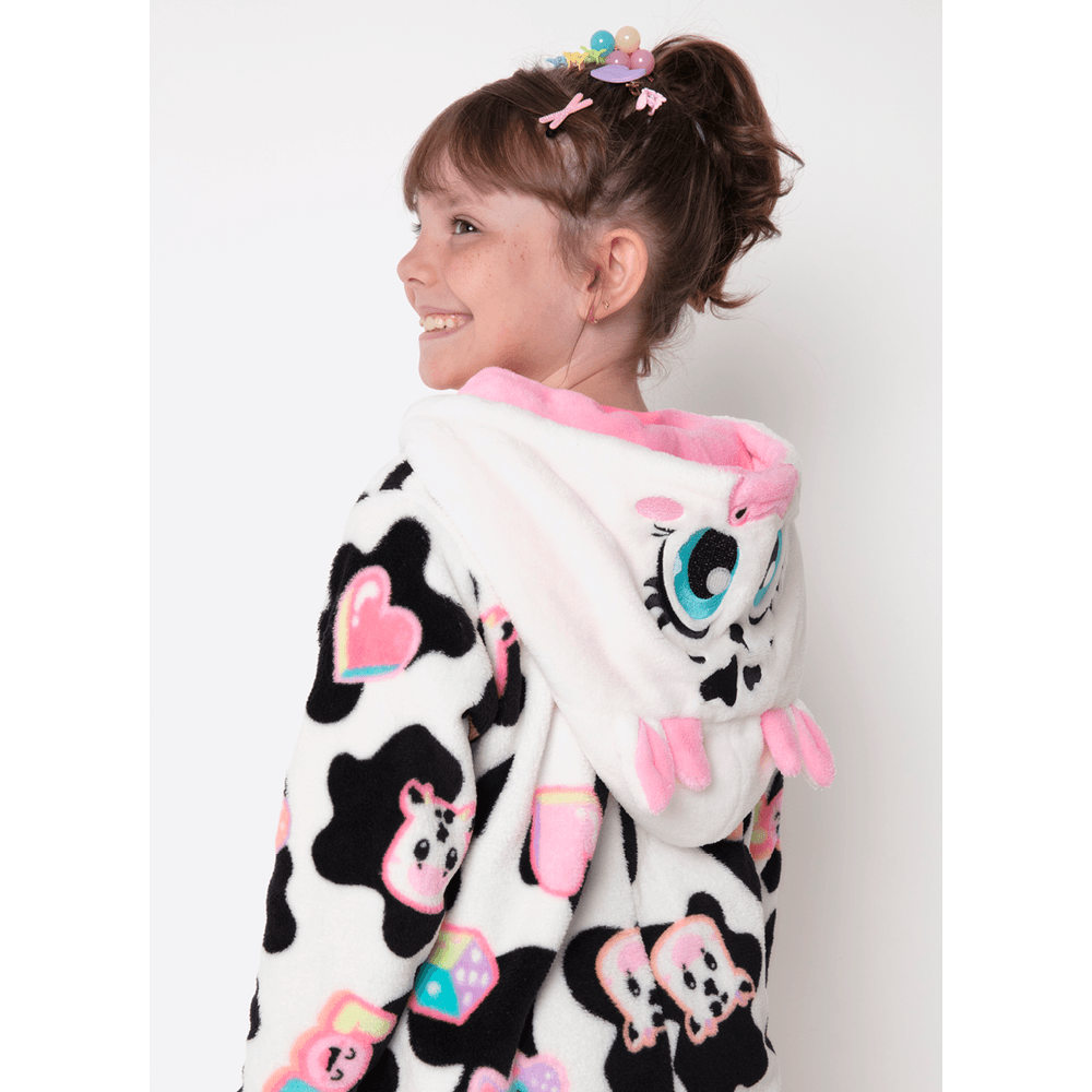 Macacão Manga Longa Soft Menina Vaca Patches - 4