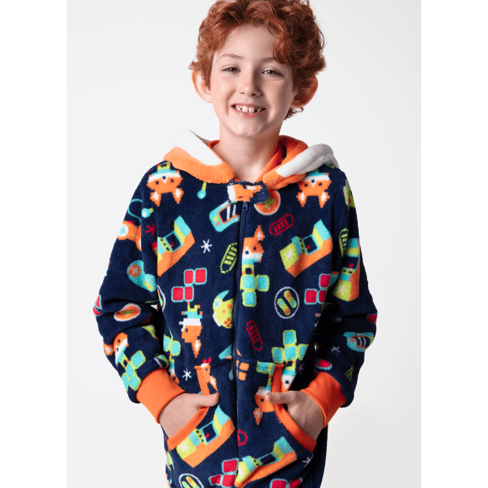 Macacão Manga Longa Soft Menino Teen Raposa Gamer - 2