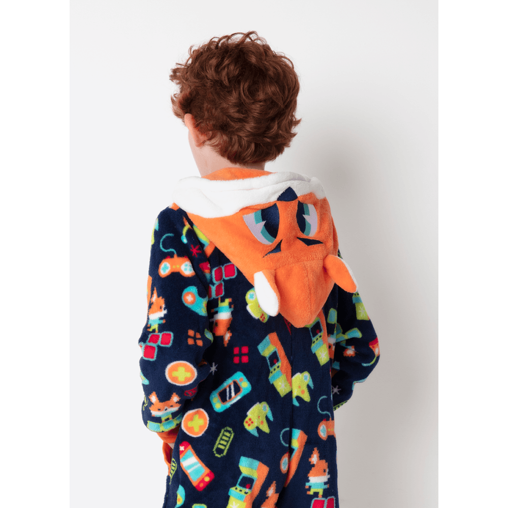 Macacão Manga Longa Soft Menino Teen Raposa Gamer - 4