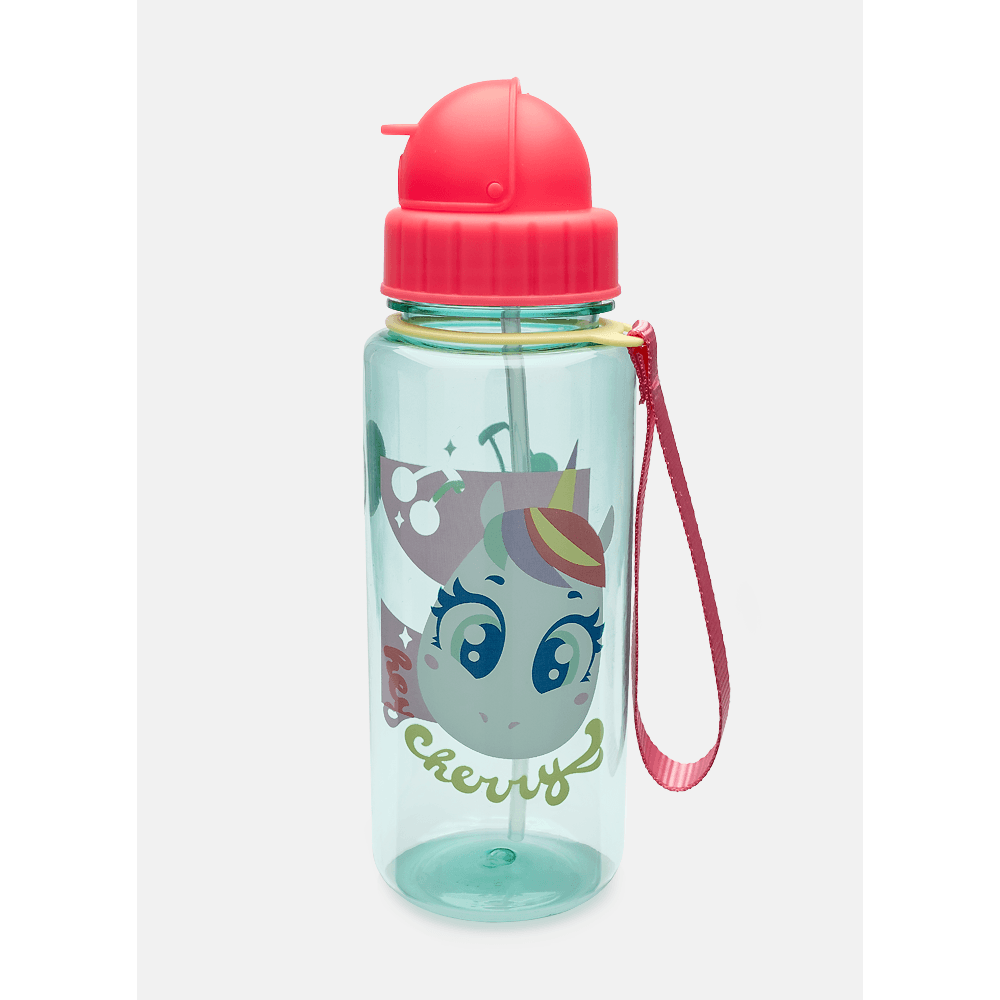 Garrafa com Canudo Unicórnio Cherry - 1