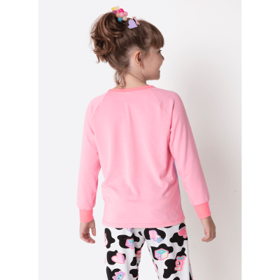 Pijama Manga Longa Viscolycra Menina Vaca Patches