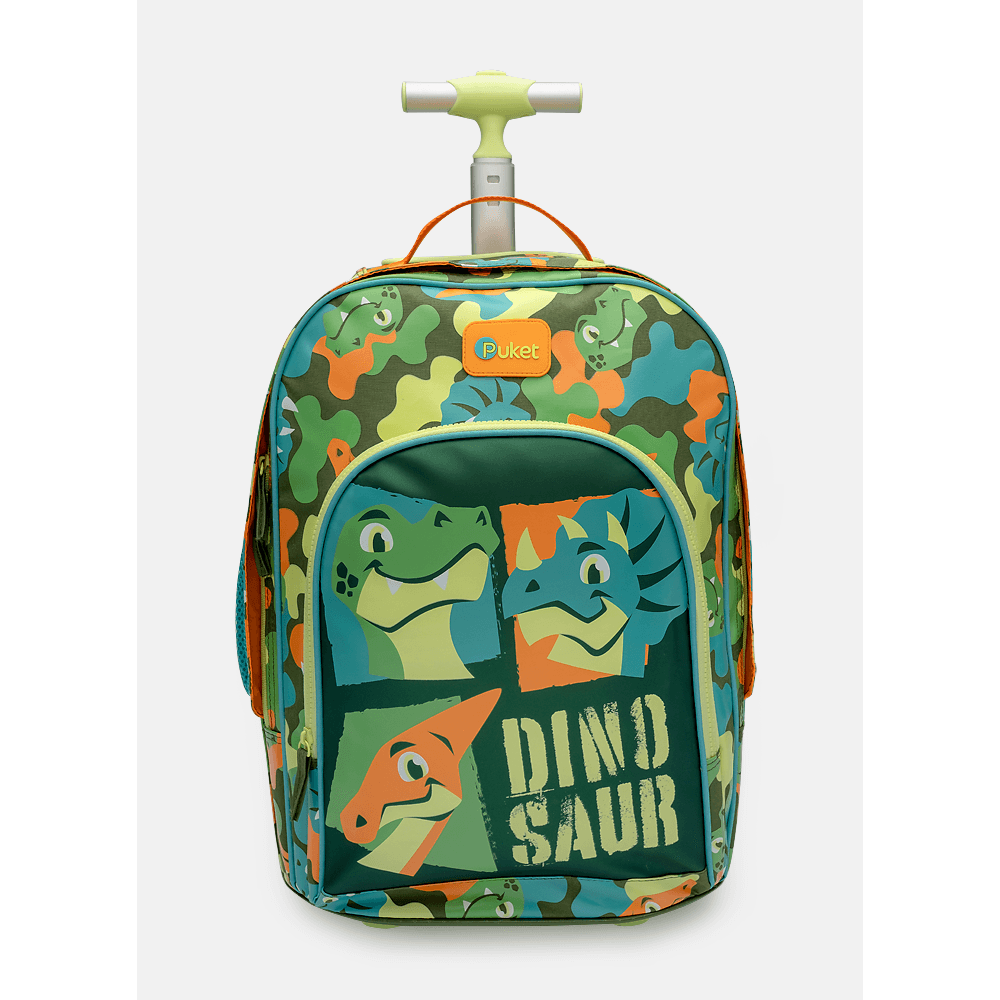 Mochila com Rodinha Grande Dino Trio - 1