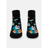 Meia Soquete com Sola Emborrachada Bebê Menino Lobo Space - 1