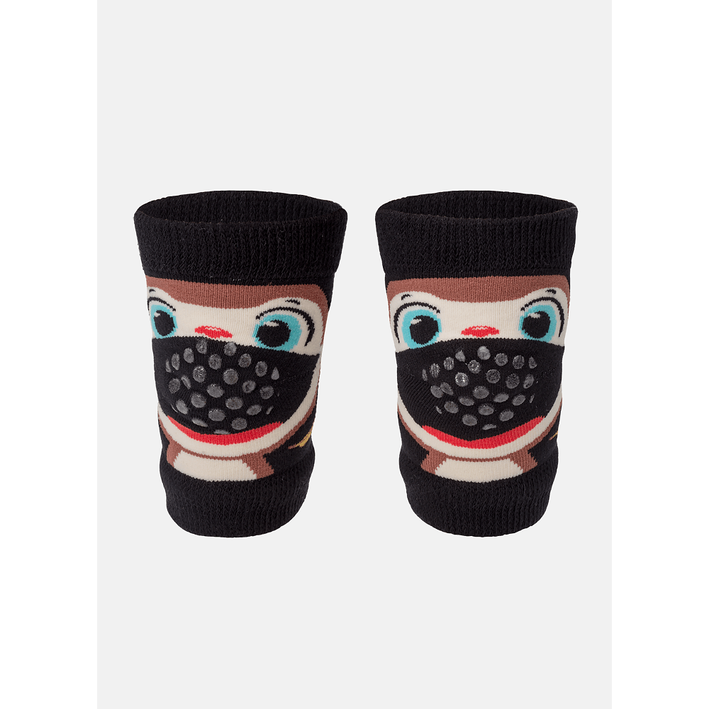 Joelheira Bebê Menino Antiderrapante Macaco - 1