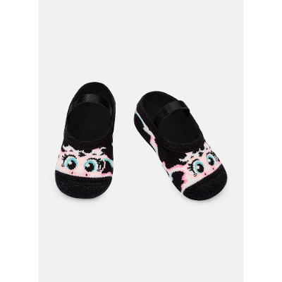 Meia Sapatilha Bebê Menina Antiderrapante Vaca