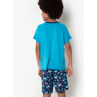 Pijama Manga Curta Viscolycra Menino Teen Tubarão Hip Hop - 4