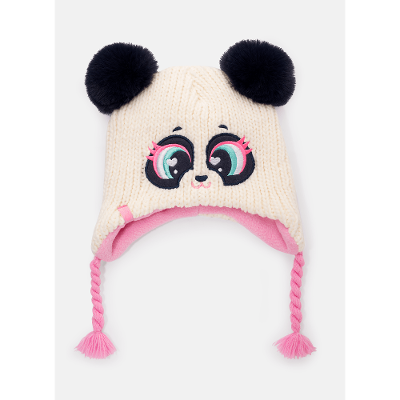 Gorro Bebê Menina Panda Bailarina