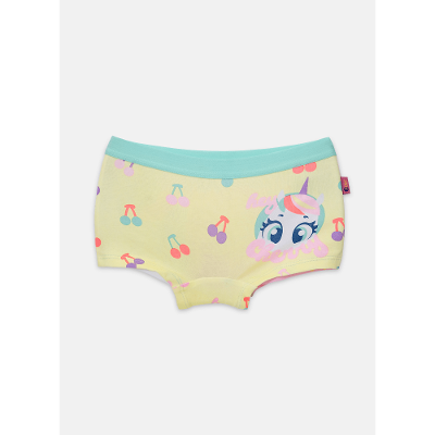 Calcinha BodyShorts Algodão Menina Unicórnio Cherry